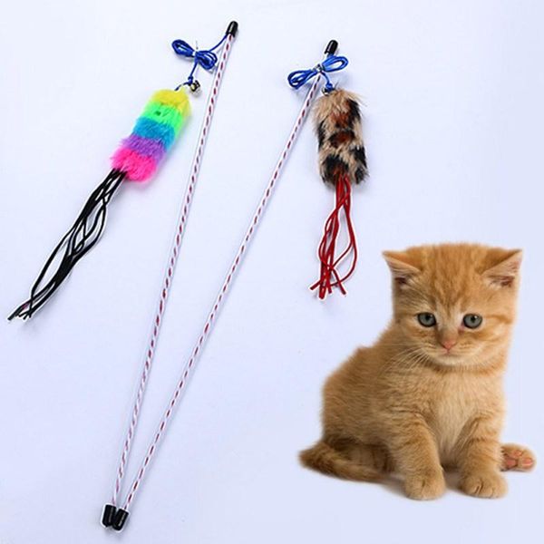 cat toys toy teaser wand, interactive pet transparent fishing rod with colorful plush ball strip attachment for kitten, #s
cat toys toy teaser wand, interactive pet transparent fishing rod with colorful plush ball strip attachment for kitten, #s
