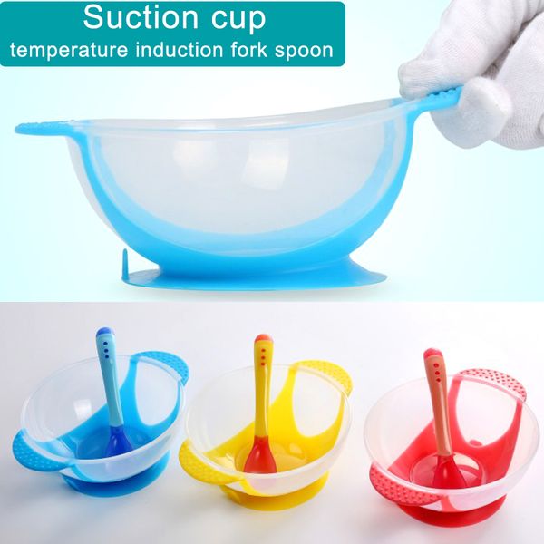 Temperature Sensing Feeding Spoon Child Tableware Food Bowl Learning Dishes Service Plate/Tray Suction Cup Baby Dinnerware Set
Temperature Sensing Feeding Spoon Child Tableware Food Bowl Learning Dishes Service Plate/Tray Suction Cup Baby Dinnerware Set