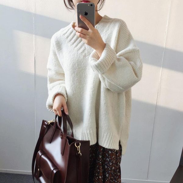 women's sweaters female autumn solid color bat sleeve knitted casual loose pullovers women korean-style 2021 and winter style, White;black
women's sweaters female autumn solid color bat sleeve knitted casual loose pullovers women korean-style 2021 and winter style, White;black