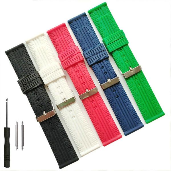 watch bands 20mm 22mm 24mm silicone rubber band super thin tire track strap for fashion casual watches black red blue green white, Black;brown
watch bands 20mm 22mm 24mm silicone rubber band super thin tire track strap for fashion casual watches black red blue green white, Black;brown