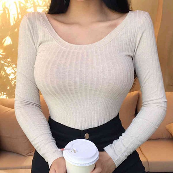 women's t-shirt shintimes fall clothes for women fashion t shirt korean style tshirts woman slim female long sleeve femme, White
women's t-shirt shintimes fall clothes for women fashion t shirt korean style tshirts woman slim female long sleeve femme, White