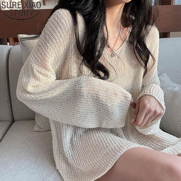 women's blouses & shirts spring autumn oversized shirt blouse hollow out sunscreen knitted loose casual v-neck clothes blusa mujer 157, White
women's blouses & shirts spring autumn oversized shirt blouse hollow out sunscreen knitted loose casual v-neck clothes blusa mujer 157, White