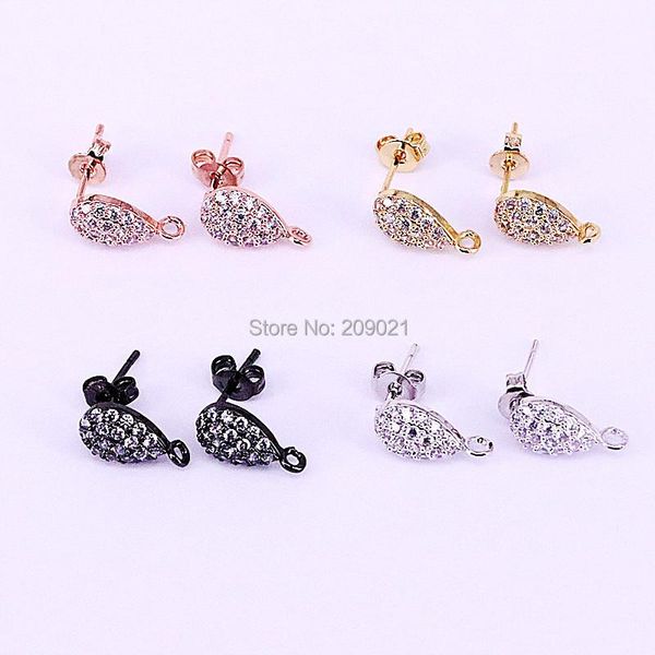 stud 20pairs fashion cz jewelry full paved cubic zirconia drop studs, 7*12mm, earrings findings, accessories, Golden;silver
stud 20pairs fashion cz jewelry full paved cubic zirconia drop studs, 7*12mm, earrings findings, accessories, Golden;silver