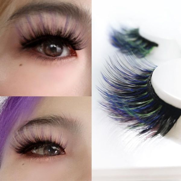 false eyelashes 3d mink fake lashes dramatic volume colored makeup eyelash extension yellow green wholesale customization
false eyelashes 3d mink fake lashes dramatic volume colored makeup eyelash extension yellow green wholesale customization