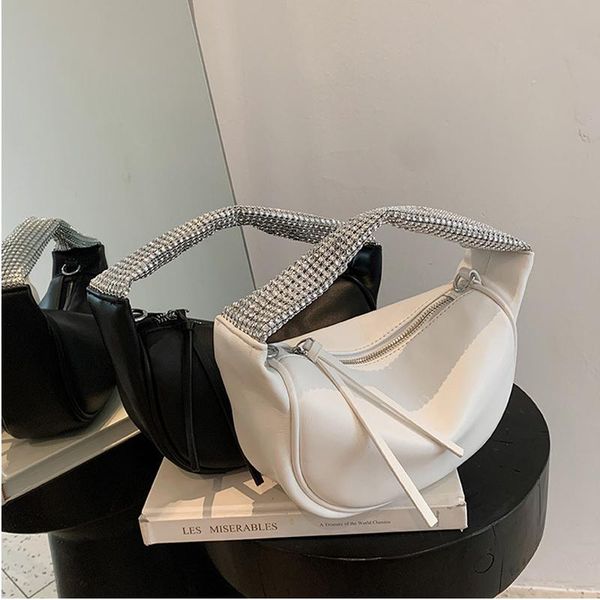 evening bags trendy pu leather dumplings design crossbody shoulder bag fashion rhinestone underarm handbags and purses 2021
evening bags trendy pu leather dumplings design crossbody shoulder bag fashion rhinestone underarm handbags and purses 2021