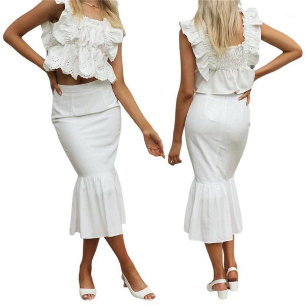 skirts women fashion solid color fishtail skirt slim fit ruffle hem high waist wrap hip for summer, Black
skirts women fashion solid color fishtail skirt slim fit ruffle hem high waist wrap hip for summer, Black