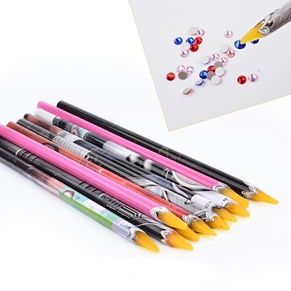 1pcs nail art tools rhinestones gems picking crystal wax pencil pen picker decoration dotting tool make up1, Yellow
1pcs nail art tools rhinestones gems picking crystal wax pencil pen picker decoration dotting tool make up1, Yellow