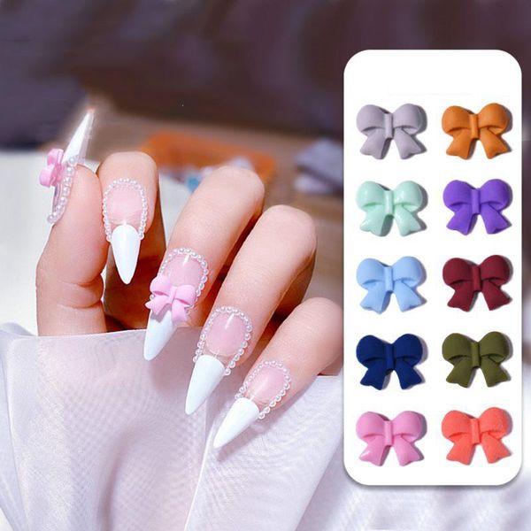 fairy style bowknot nail art decoration resin frosted rainbow color nails jewelry elegant charms manicure accessories decorations, Silver;gold
fairy style bowknot nail art decoration resin frosted rainbow color nails jewelry elegant charms manicure accessories decorations, Silver;gold