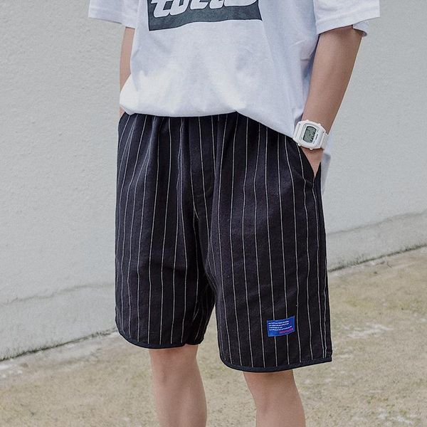 tide male beach straight five japanese striped casual shorts masculino fashion recommend punk style xl men's, White;black
tide male beach straight five japanese striped casual shorts masculino fashion recommend punk style xl men's, White;black