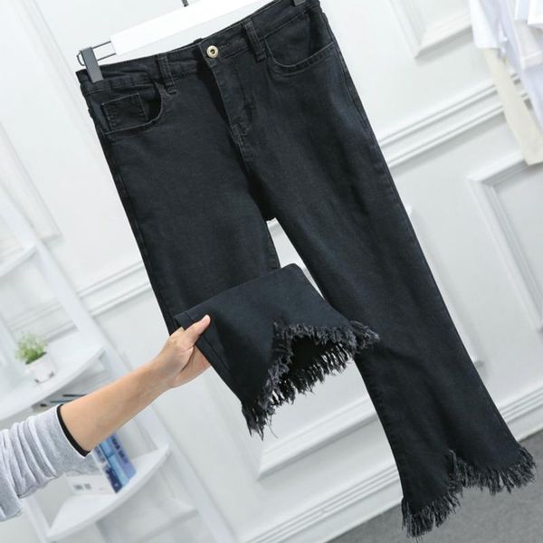 women's jeans flare for women denim capri pants 2021 spring summer high waist tassel mon black blue plus size 5xl
women's jeans flare for women denim capri pants 2021 spring summer high waist tassel mon black blue plus size 5xl