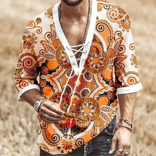 men's t-shirts 2021 style chest lace-up eyelet middle-sleeved t-shirt printed shirt, White;black
men's t-shirts 2021 style chest lace-up eyelet middle-sleeved t-shirt printed shirt, White;black