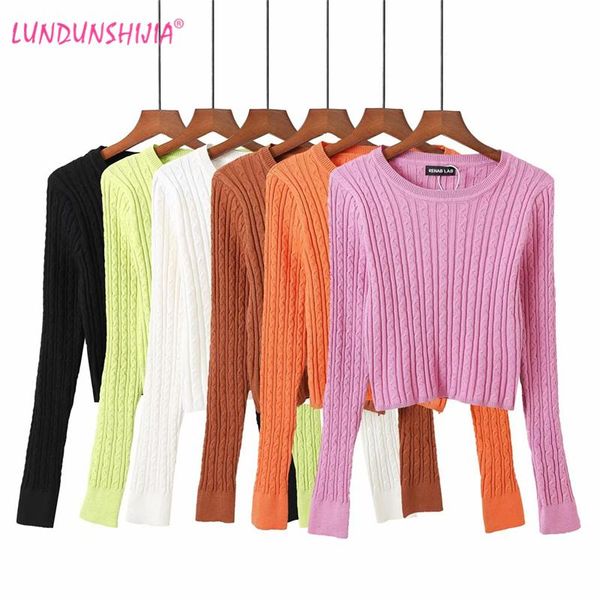 women's sweaters lundunshija 2021 spring autumn women o-neck slim candy colors twist knitting female sweater 6, White;black
women's sweaters lundunshija 2021 spring autumn women o-neck slim candy colors twist knitting female sweater 6, White;black
