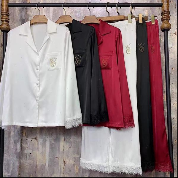 winter summer pajamas satin silk women sleepwear pyjamas solid fashion pjamas lounge wear pj sets night homewear, Black;red
winter summer pajamas satin silk women sleepwear pyjamas solid fashion pjamas lounge wear pj sets night homewear, Black;red