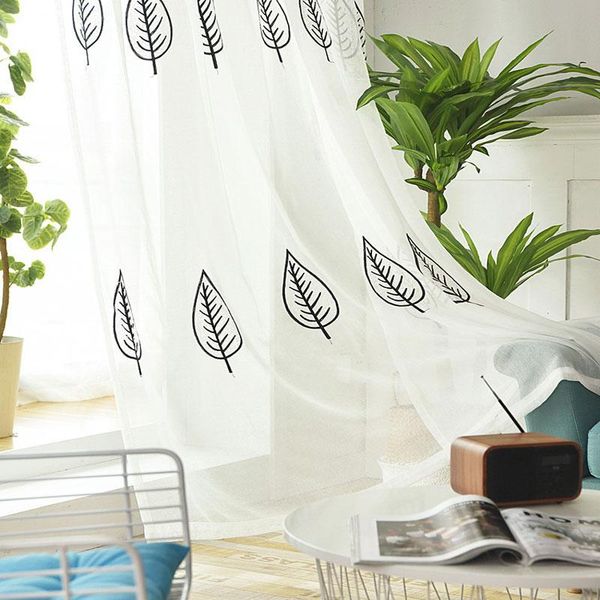 curtain & drapes european embroidery black leaf tulle bedroom living room balcony simple fashion window finished
curtain & drapes european embroidery black leaf tulle bedroom living room balcony simple fashion window finished