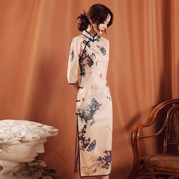 ethnic clothing cheongsam chinese dress modern 2021 women qipao elegant vintage dresses splice daily flower oriental party 3xl, Red
ethnic clothing cheongsam chinese dress modern 2021 women qipao elegant vintage dresses splice daily flower oriental party 3xl, Red