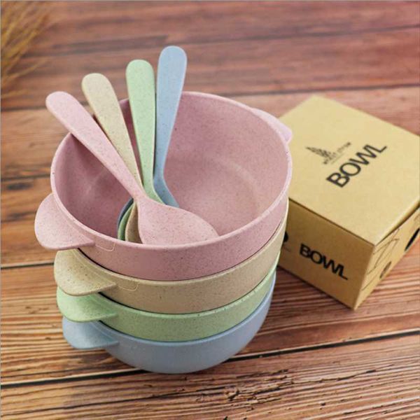household tableware straw children's bowl spoon degradable environment-friendly rice dessert resistant bowls
household tableware straw children's bowl spoon degradable environment-friendly rice dessert resistant bowls