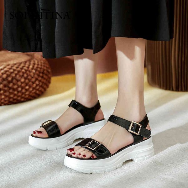 sophitina summer women sandals casual all-match platform shoes handmade thick-soled belt buckle open-toe female shoes ao776 210513, Black
sophitina summer women sandals casual all-match platform shoes handmade thick-soled belt buckle open-toe female shoes ao776 210513, Black