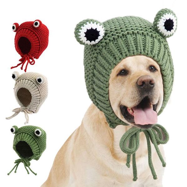 dog apparel frog shape puppy bandage knitted cap pet headgear elastic comfortable durable winter warm beanie hat supply
dog apparel frog shape puppy bandage knitted cap pet headgear elastic comfortable durable winter warm beanie hat supply
