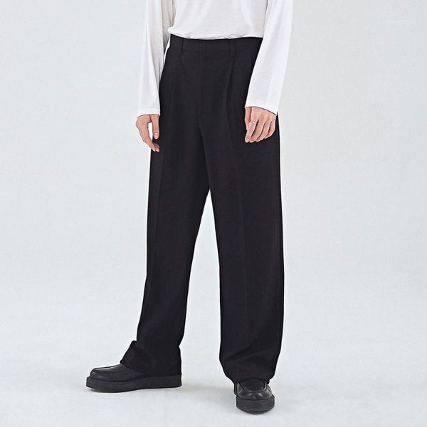 men's pants wide leg loose straight tube summer thin style trend korean vertical casual large suit, Black
men's pants wide leg loose straight tube summer thin style trend korean vertical casual large suit, Black