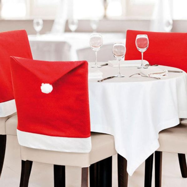 chair covers 6pcs christmas non-woven red santa claus hat shape novelty table ornaments for kitchen party decor din889
chair covers 6pcs christmas non-woven red santa claus hat shape novelty table ornaments for kitchen party decor din889