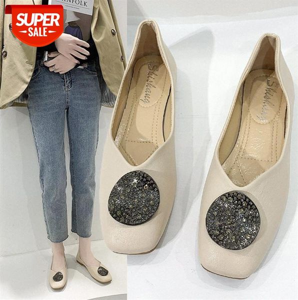 single shoes women's shallow mouth square toe flat one pedal peas metal buckle grandma #ka7j, Black
single shoes women's shallow mouth square toe flat one pedal peas metal buckle grandma #ka7j, Black