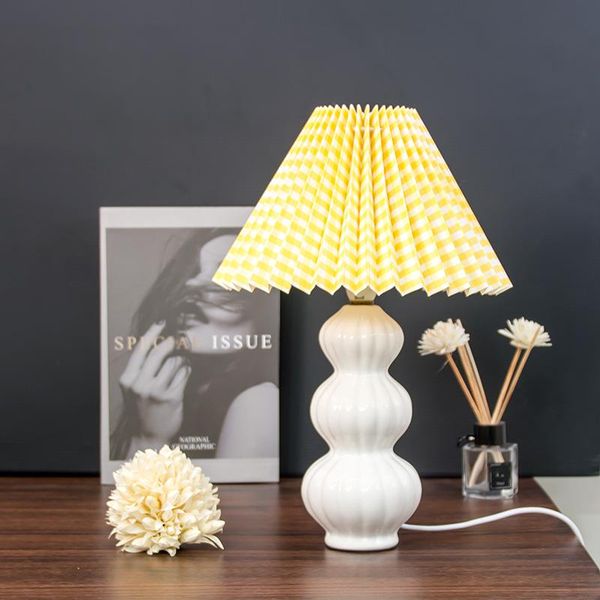 table lamps korean vintage pleated lamp bedside foldable lampshade ceramic night for bedroom
table lamps korean vintage pleated lamp bedside foldable lampshade ceramic night for bedroom