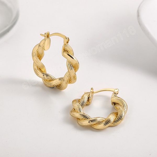 vintage gold color thick weave twisted hoop earrings for women fashion geometric statement round circle earrings party jewelry, Golden;silver
vintage gold color thick weave twisted hoop earrings for women fashion geometric statement round circle earrings party jewelry, Golden;silver