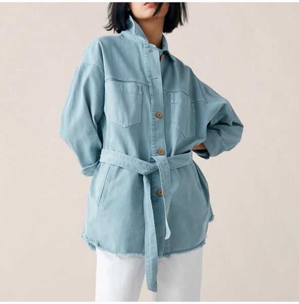 zoulv autumn 2021 casual sashes jeans loose long coats female chaquetas mujer double pockets denim women jacket women's jackets, Black;brown
zoulv autumn 2021 casual sashes jeans loose long coats female chaquetas mujer double pockets denim women jacket women's jackets, Black;brown
