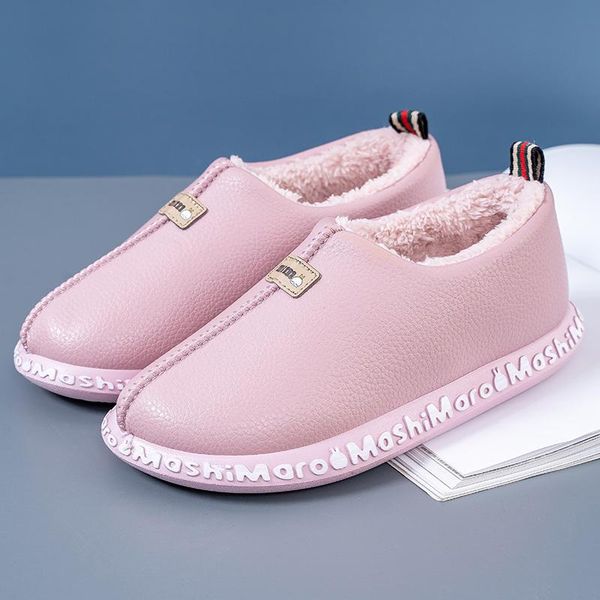 women home winter cotton slippers waterproof warm plus velvet cute indoor outdoor thick bottom plush couples floor shoes, Black
women home winter cotton slippers waterproof warm plus velvet cute indoor outdoor thick bottom plush couples floor shoes, Black