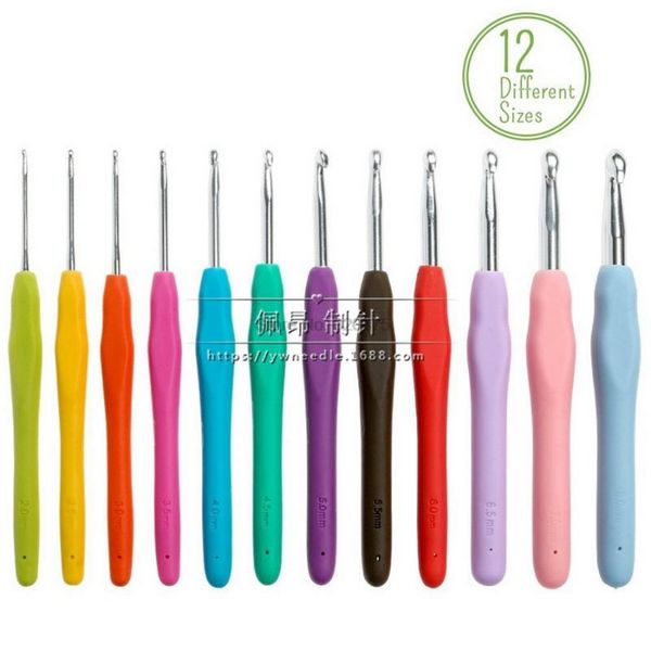 200set 9/11/12pcs knitting tools sweater needle crochet rainbow set tpr soft handle aluminum sewing notions, Black
200set 9/11/12pcs knitting tools sweater needle crochet rainbow set tpr soft handle aluminum sewing notions, Black
