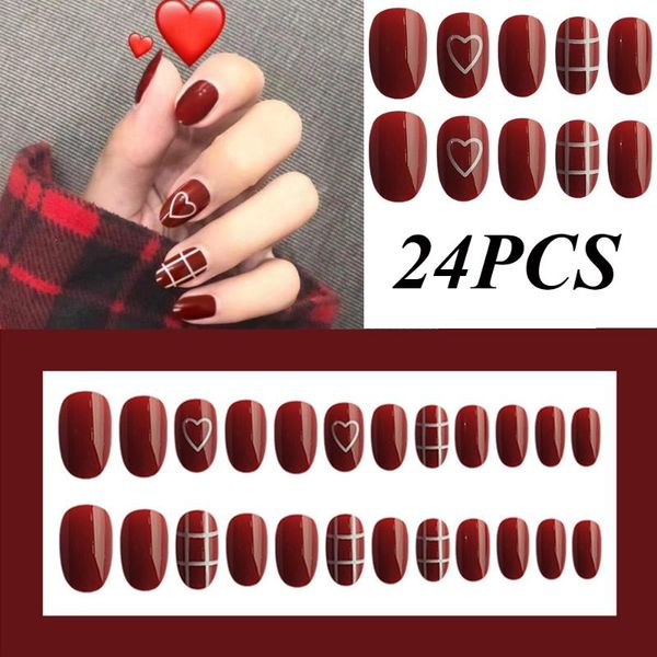 pcs false nail full cover fake shiny elegant french aurora stiletto short ellipse shape with glue nails, Red;gold
pcs false nail full cover fake shiny elegant french aurora stiletto short ellipse shape with glue nails, Red;gold