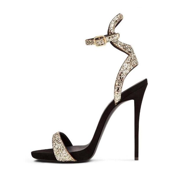 dress shoes woman heels for 2021 glitter bling decor high pump sandals peep toe buckle strap concise female gladiator, Black
dress shoes woman heels for 2021 glitter bling decor high pump sandals peep toe buckle strap concise female gladiator, Black