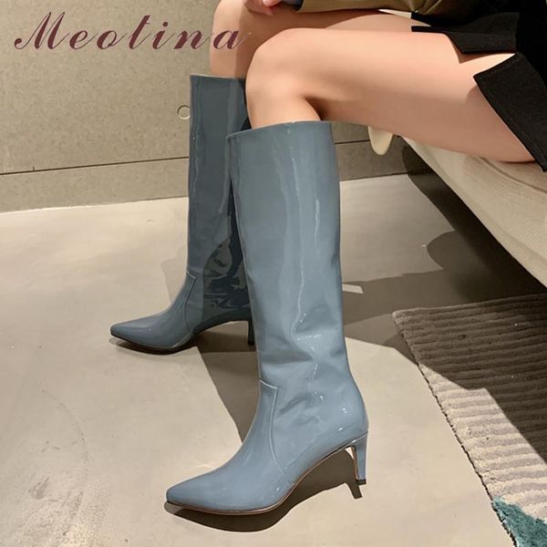 boots meotina women genuine leather knee high thin heel pointed toe fashion ladies autumn winter black white 40
boots meotina women genuine leather knee high thin heel pointed toe fashion ladies autumn winter black white 40