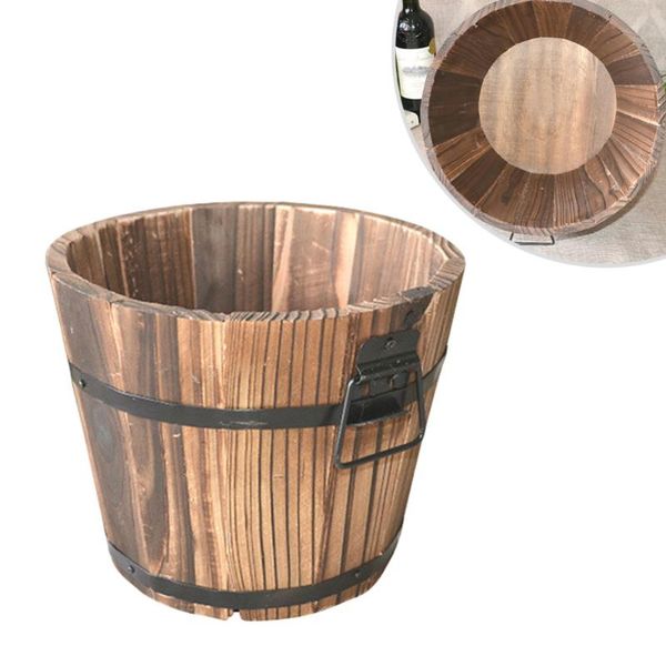 buckets wooden round planter flower pots home office garden wedding decor (flat mouth/large/brown/19x14x15cm)
buckets wooden round planter flower pots home office garden wedding decor (flat mouth/large/brown/19x14x15cm)