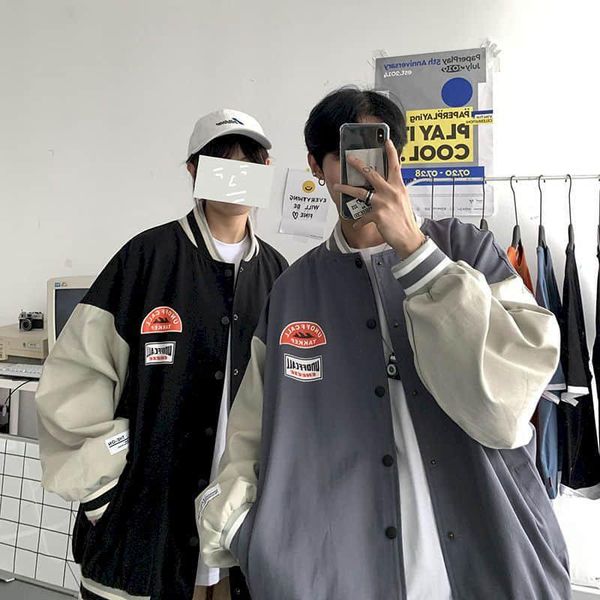 men's jacket coat male trend ins autumn korean oversize handsome splicing lovers all-match sports baseball uniform cool wear women', Black;brown
men's jacket coat male trend ins autumn korean oversize handsome splicing lovers all-match sports baseball uniform cool wear women', Black;brown