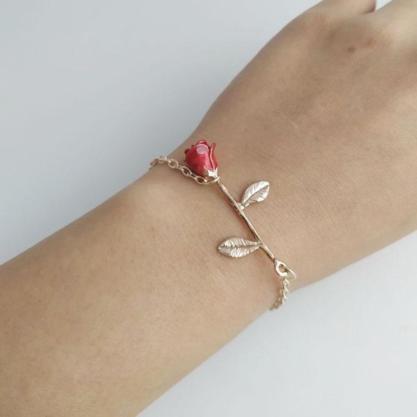 bangle ladies exquisite rose bracelet charm temperament small fresh flower jewelry sweet student female simple fashion, Black
bangle ladies exquisite rose bracelet charm temperament small fresh flower jewelry sweet student female simple fashion, Black