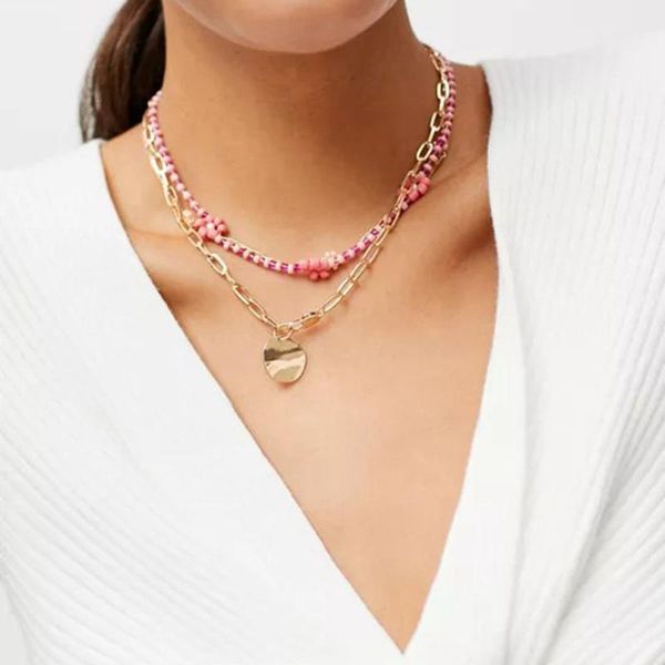 chokers 2021 summer jewelry triple layered seed beads flower necklace metal chain women short pendant hd165, Golden;silver
chokers 2021 summer jewelry triple layered seed beads flower necklace metal chain women short pendant hd165, Golden;silver