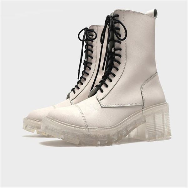 boots 2021 winter women's shoes li xiaolu's high white strap transparent bottom thick heel, Black
boots 2021 winter women's shoes li xiaolu's high white strap transparent bottom thick heel, Black