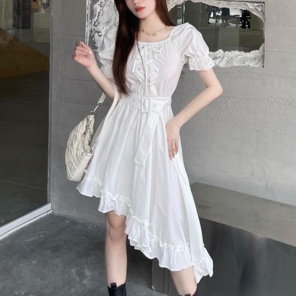 casual dresses korean elegant summer dress women square collar vintage puff sleeve irregular long party female vestidos 2021, Black;gray
casual dresses korean elegant summer dress women square collar vintage puff sleeve irregular long party female vestidos 2021, Black;gray