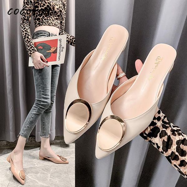 slippers baotou half women 2021 spring and summer style wear fashion wild retro sandals thick heel pointed mule shoes, Black
slippers baotou half women 2021 spring and summer style wear fashion wild retro sandals thick heel pointed mule shoes, Black