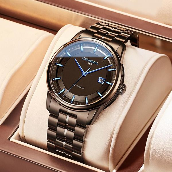 wristwatches high end miyota 9015 watch switzerland carnival automatic men mechanical watches sapphire double calendar waterproof reloj, Slivery;brown
wristwatches high end miyota 9015 watch switzerland carnival automatic men mechanical watches sapphire double calendar waterproof reloj, Slivery;brown