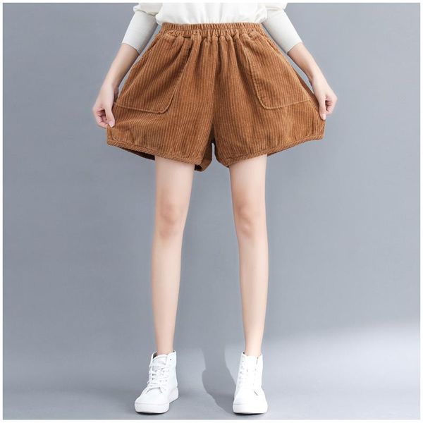 women's shorts women corduroy harem female autumn winter loose wide leg short plus size korean casual solid high waist boot, White;black
women's shorts women corduroy harem female autumn winter loose wide leg short plus size korean casual solid high waist boot, White;black