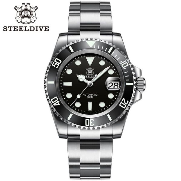 wristwatches sd1953 black ceramic bezel 41mm steeldive 30atm water resistant nh35 automatic mens dive watch reloj, Slivery;brown
wristwatches sd1953 black ceramic bezel 41mm steeldive 30atm water resistant nh35 automatic mens dive watch reloj, Slivery;brown
