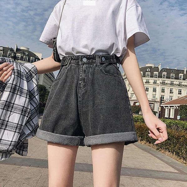 summer high waist button jeans womens jumpsuit shorts sashes casual loose denim crimping slim for, Black;white
summer high waist button jeans womens jumpsuit shorts sashes casual loose denim crimping slim for, Black;white
