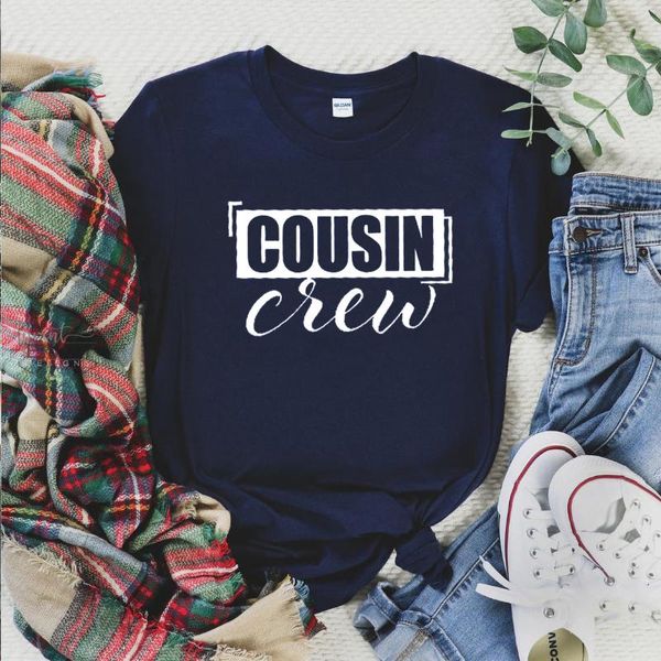 family birthday shirts comfort street style crewneck t-shirt women vacation crazy cousin letter print punk tee women's, White
family birthday shirts comfort street style crewneck t-shirt women vacation crazy cousin letter print punk tee women's, White
