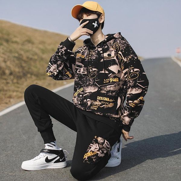 men's tracksuits spring and autumn sportswear 2-piece sports suit hoodie + pants hip-hop printing asian code -3xl, Gray
men's tracksuits spring and autumn sportswear 2-piece sports suit hoodie + pants hip-hop printing asian code -3xl, Gray