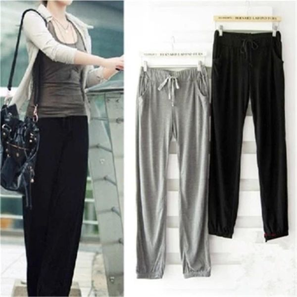 women's pants & capris fashion women soft modal elastic waist drawstring side pockets fitness workout sweatpants sporting long leggings, Black;white
women's pants & capris fashion women soft modal elastic waist drawstring side pockets fitness workout sweatpants sporting long leggings, Black;white