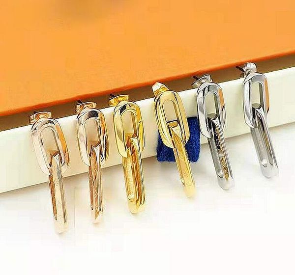o uis avuit ton long earrings charm designer with original box simple v letter double knot chain printed earring ladies four leaf flower, Golden
o uis avuit ton long earrings charm designer with original box simple v letter double knot chain printed earring ladies four leaf flower, Golden