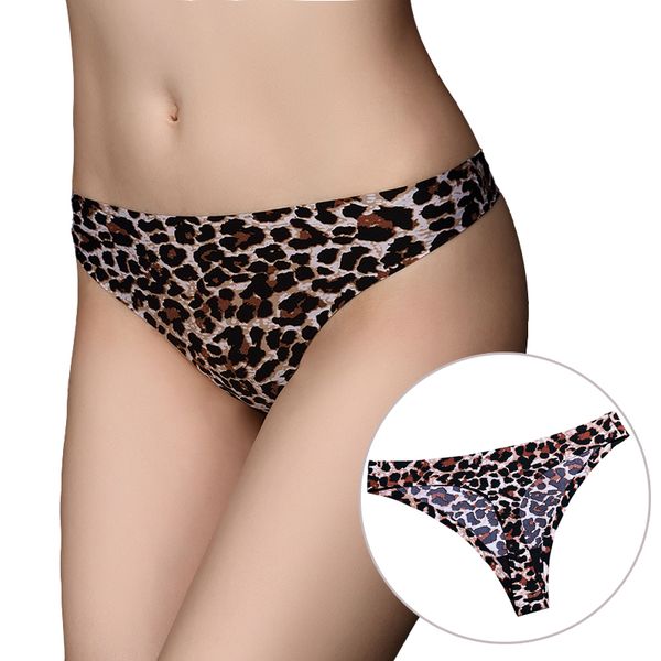 2Pieces/Lot Hipster leopard Sexy Thongs Women Underwear Ice Silk Invisible Seamless Panties No Trace Tangas Female Lingerie g String Bikini, Skin
2Pieces/Lot Hipster leopard Sexy Thongs Women Underwear Ice Silk Invisible Seamless Panties No Trace Tangas Female Lingerie g String Bikini, Skin