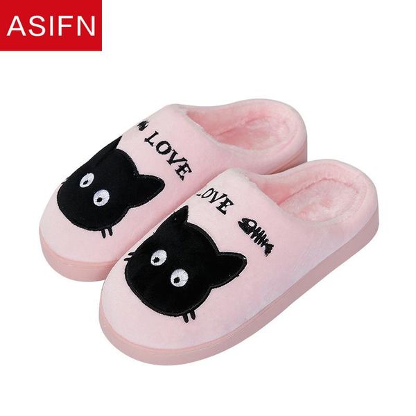 women winter house fur slippers men warm shoes cute cat cartoon indoor bedroom non-slip ladies home furry slides fashion, Black
women winter house fur slippers men warm shoes cute cat cartoon indoor bedroom non-slip ladies home furry slides fashion, Black